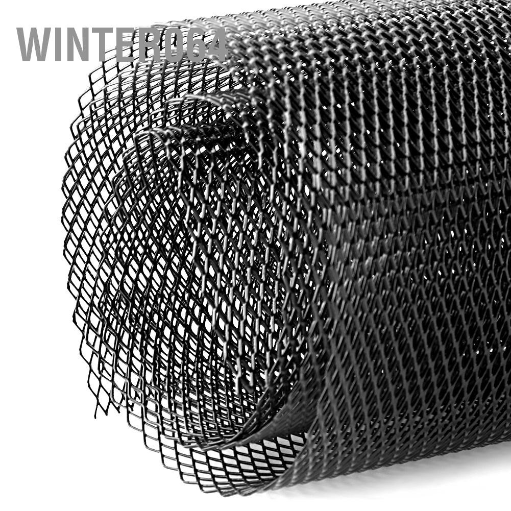 Winter064 Lưới tản nhiệt ô tô bằng hợp kim nhôm 3x6mm Tấm lưới Thân cản Hình thoi Nướng Đa năng