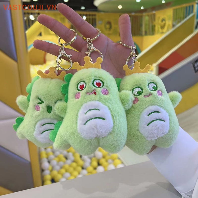 1 Móc Khóa Khủng Long Nhồi Bông 15cm Dễ Thương