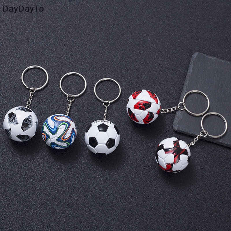 Móc Khóa Da PU Hình Quả Bóng Đá Thời Trang Dành Cho Nam Và Nữ