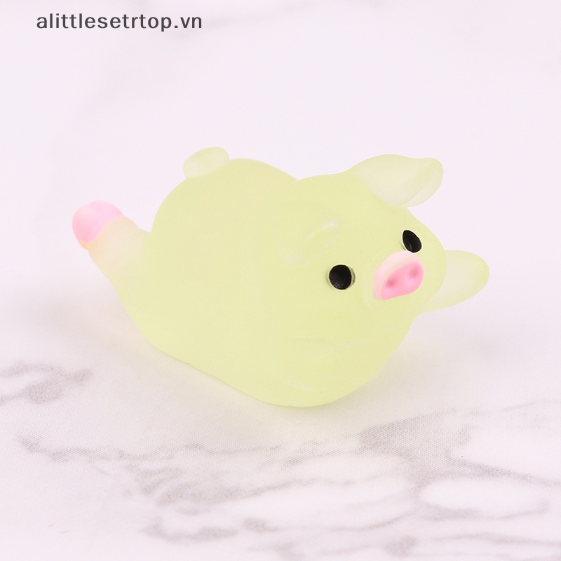 Alittlesetrtop 5/10 cái quả bóng lợn phát sáng dễ thương mochi fun joke gift anti-stress toys diy decor.