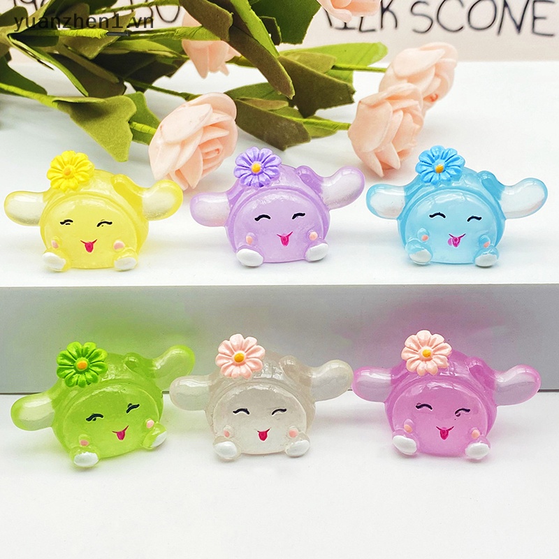 Set 2 Móc Khóa Mặt Đá Ngọc Bích Mini 3D Phát Sáng Thời Trang DIY