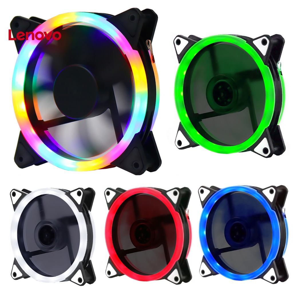 Quạt Làm Mát Hình Hoa Hướng Dương Tích Hợp Đèn RGB 12cm Không Ồn Tiện Dụng Cho