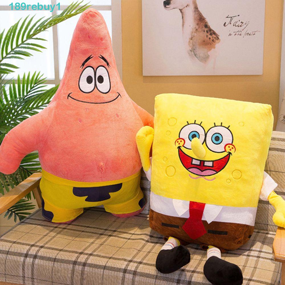 REBUY1 Thú Nhồi Bông Hình Nhân Vật Hoạt Hình SpongeBob Dễ Thương
