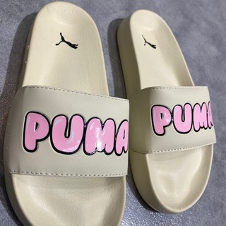 [Siêu Sale ] Dép P.u.m.a Suede Logo 3D Pink - Black / Đen *Chính Hãng*