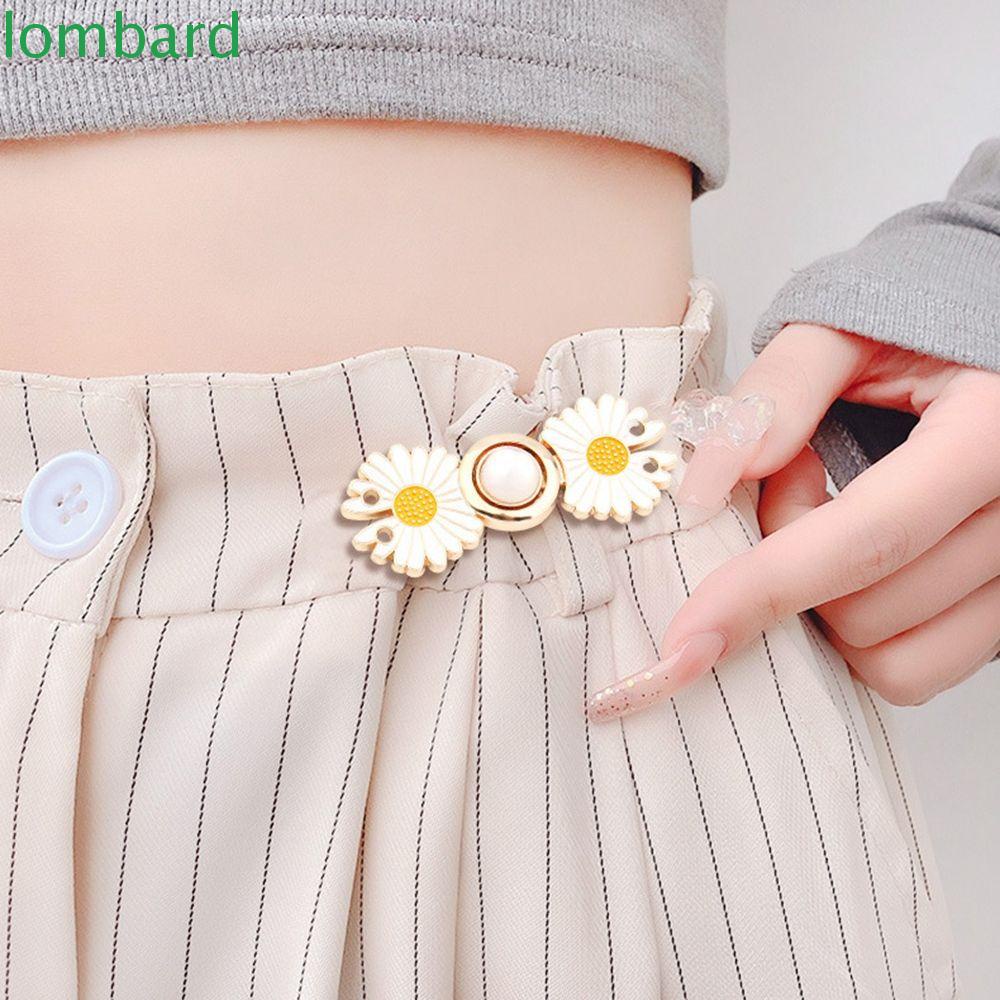 LOMBARD Trâm Cài Áo Hình Hoa Cúc Bằng Kim Loại Phong Cách Hàn Quốc Thời Trang Cho Nữ