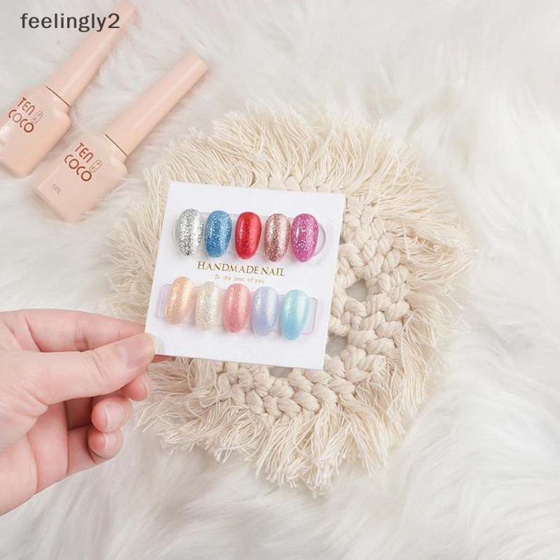 Bộ 10 Thẻ Giấy Cứng Trưng Bày Móng Tay Nghệ Thuật