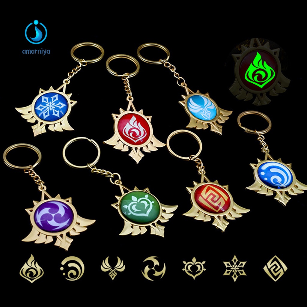 (Shop Amart) Móc Khóa Hình Con Mắt Quỷ Bằng Kim Loại Màu Sắc Tươi Sáng