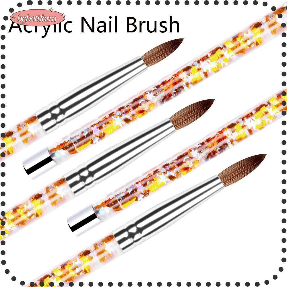 Cọ Sơn Móng Tay Gel UV Acrylic Làm Đẹp Kèm Bột Đắp Móng