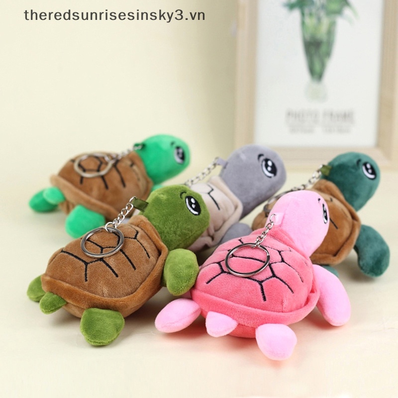 Búp Bê Nhồi Bông Hình Rùa Biển Mềm Mại Treo Móc Khóa / Ba Lô / Túi Xách Trang Trí Quà Tặng Cho Bé