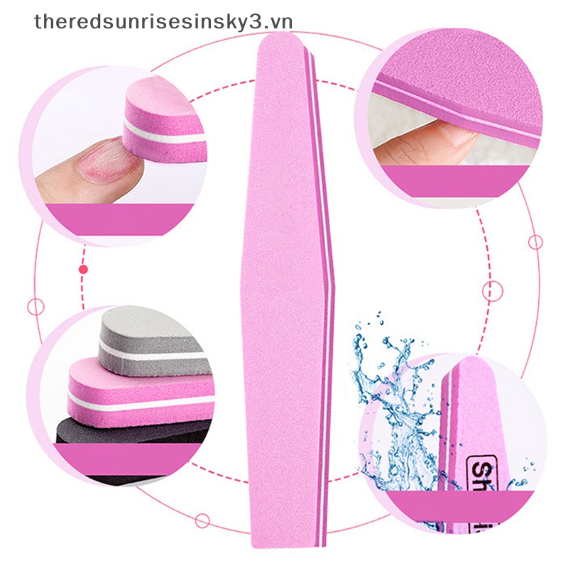 Set 10 Cây Dũa Móng Tay Có Thể Giặt Lại Tiện Dụng