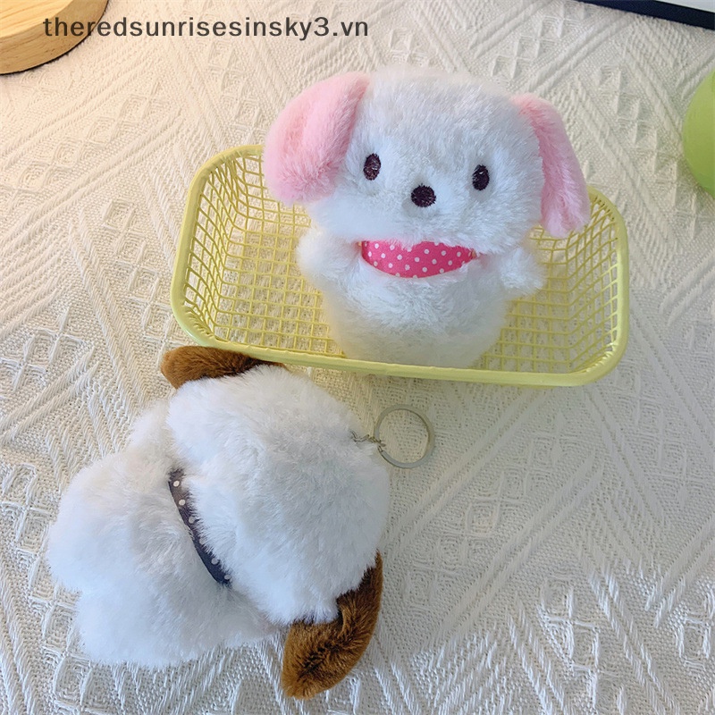 1 Móc Khóa Hình Cún Nhồi Bông Màu Sắc Ngẫu Nhiên