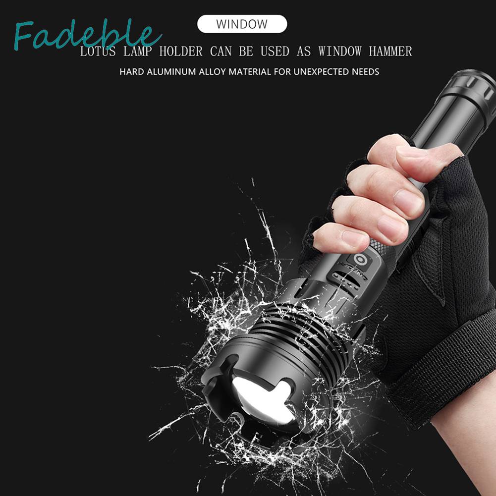 Đèn Pin XHP90 / XHP160 2500LM / 2800LM COB LED Có Thể Sạc Lại Bằng Cổng USB Tiện Dụng