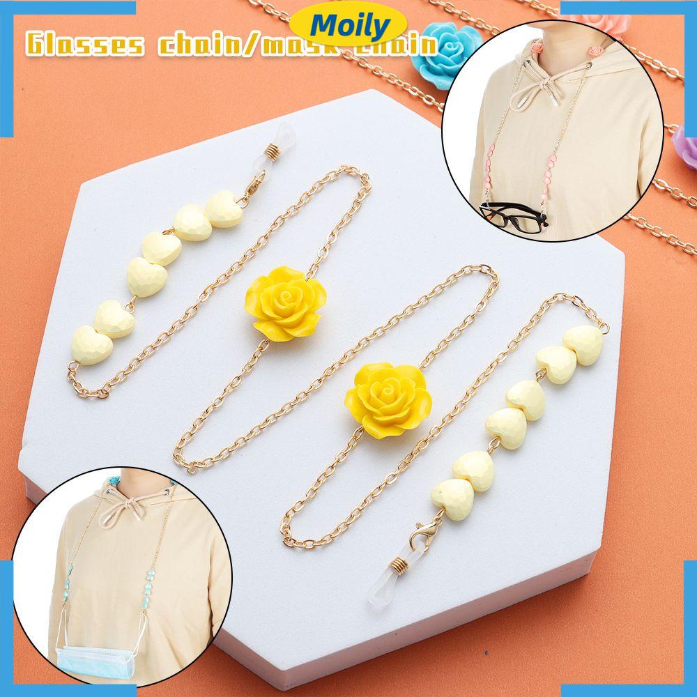 MOILYVN Dây Đeo Mắt Kính Hình Trái Tim