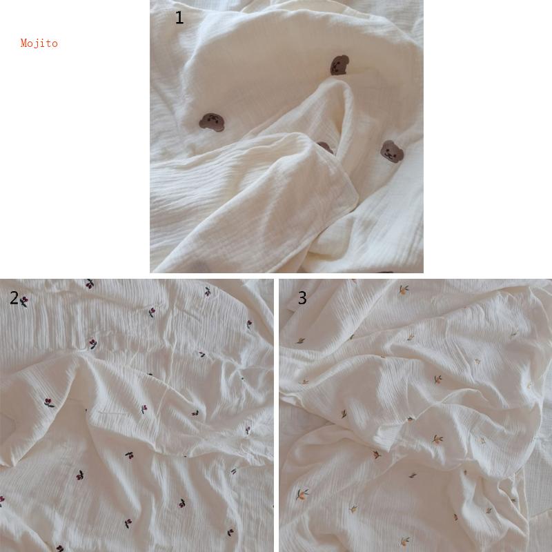 Chăn Quấn Em Bé 6 Lớp Chất Liệu Cotton Mềm Mại In Họa Tiết Xinh Xắn