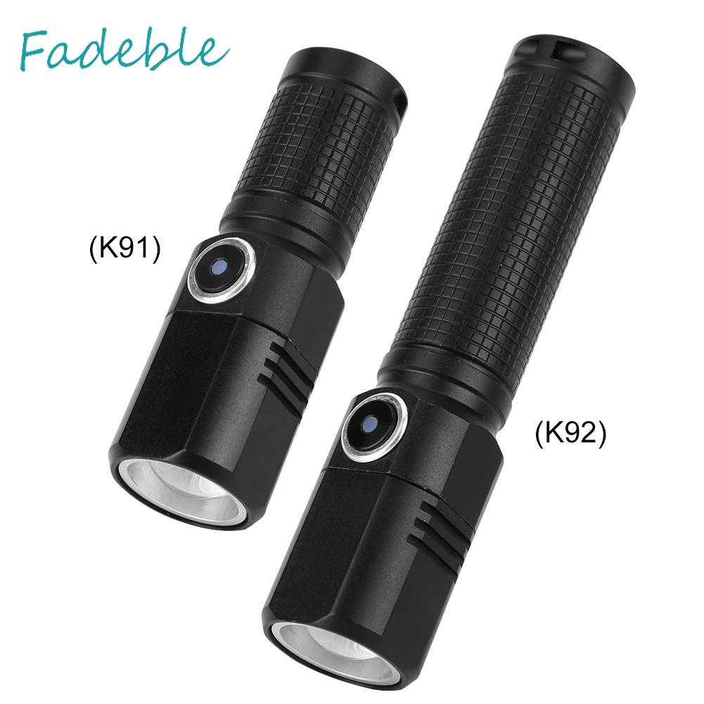 Đèn Pin 800LM XHP50 LED 700mAh / 1200mAh 5 Chế Độ Kèm Sạc USB Loại C