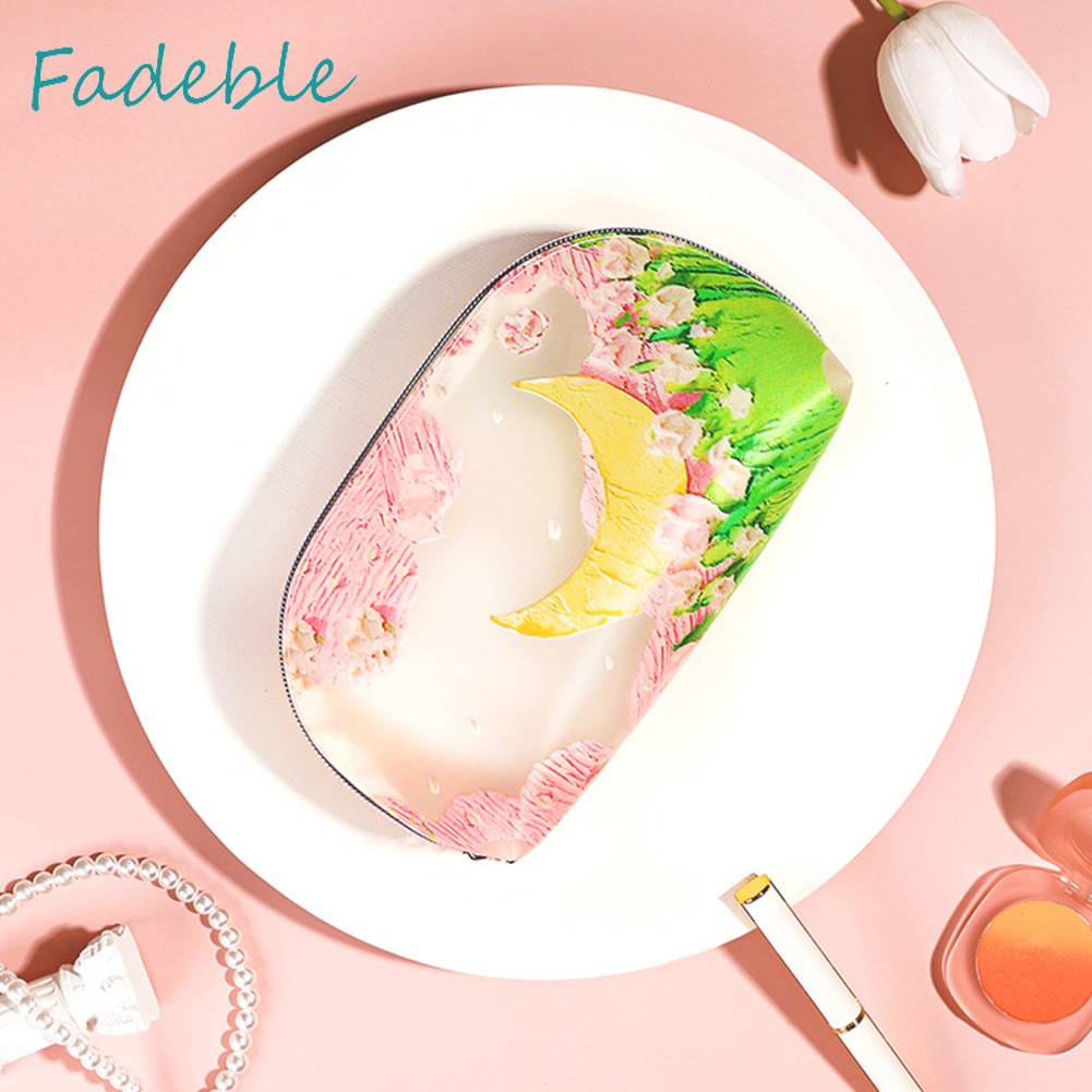 Túi Đựng Mỹ Phẩm Bằng TPU Họa Tiết Hoa Đa Năng Tiện Dụng Cho Nữ