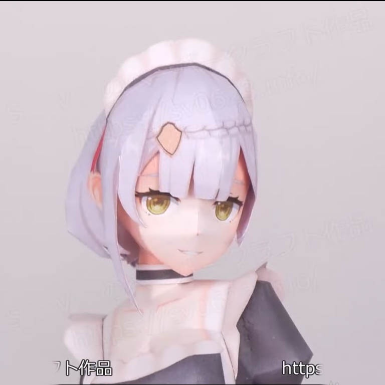 Mô hình giấy anime girl Anime Game  Noelle in Maid dress