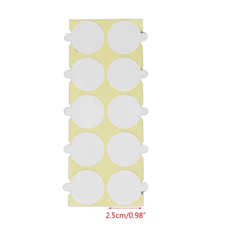 Set 10 Tờ 100 Miếng Dán Hai Mặt Hình Tròn Họa Tiết Chấm Bi Dùng Làm Con Dấu Sáp DIY