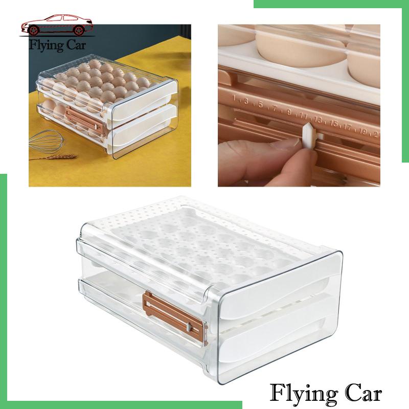 Hộp Đựng Trứng Sức Chứa Lớn Tiện Dụng Cho Tủ Lạnh / Nhà Bếp