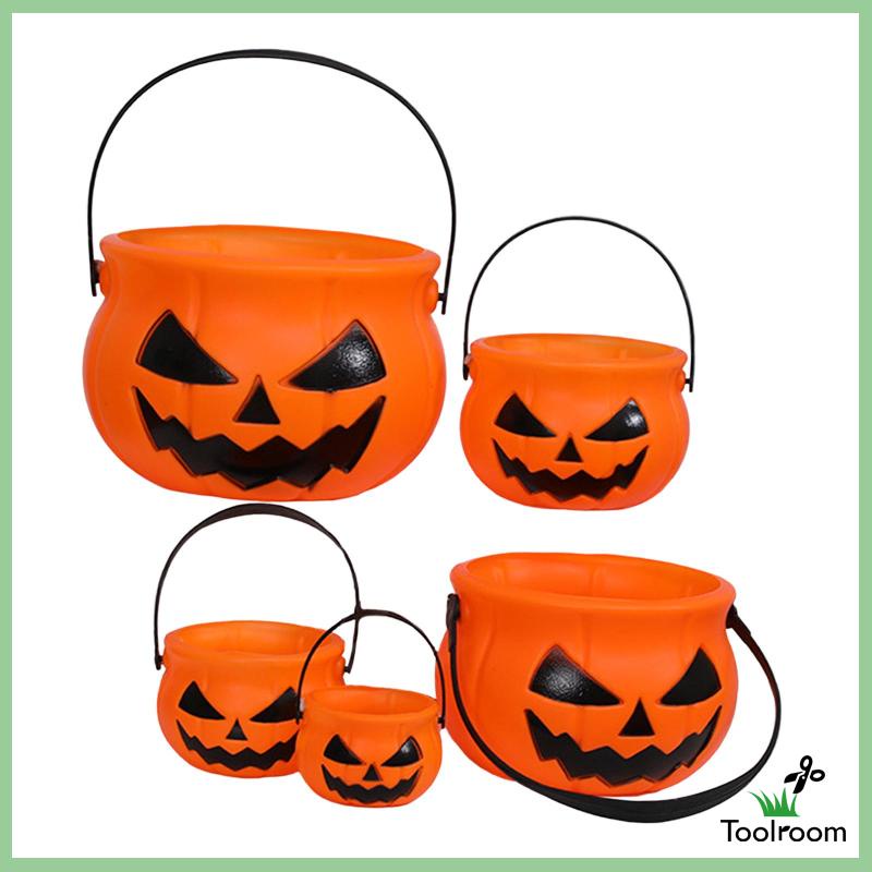 Xô Đựng Kẹo Có Tay Cầm Trang Trí Halloween