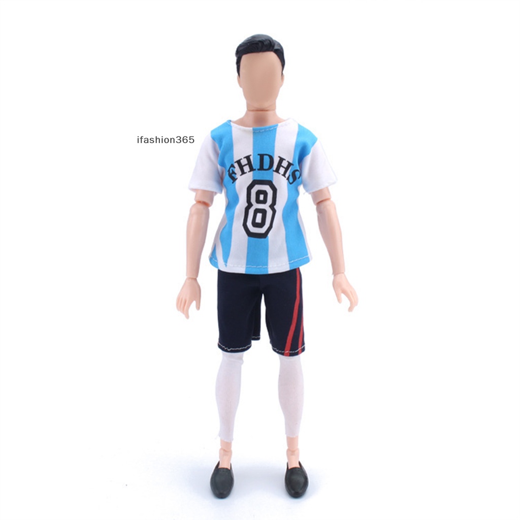 1 Bộ Quần Áo Thể Thao Ngắn Tay Thời Trang Cho Búp Bê ifashion365