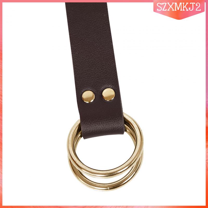 Kẹp Thắt Lưng Da PU Hình Chữ O Hóa Trang Hikes Vintage Cho Nữ