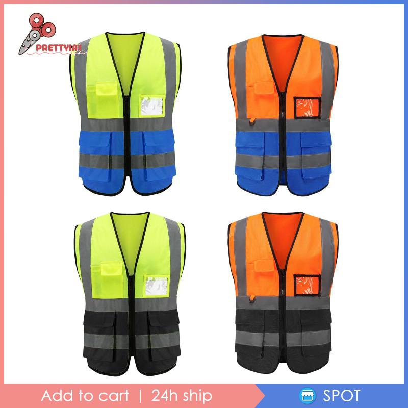 Áo Bảo Hộ Phản Quang Có Túi Giặt Được Thoải Mái Khi Xây Dựng / Trong Nhà / Ngoài Trời Cho Nam