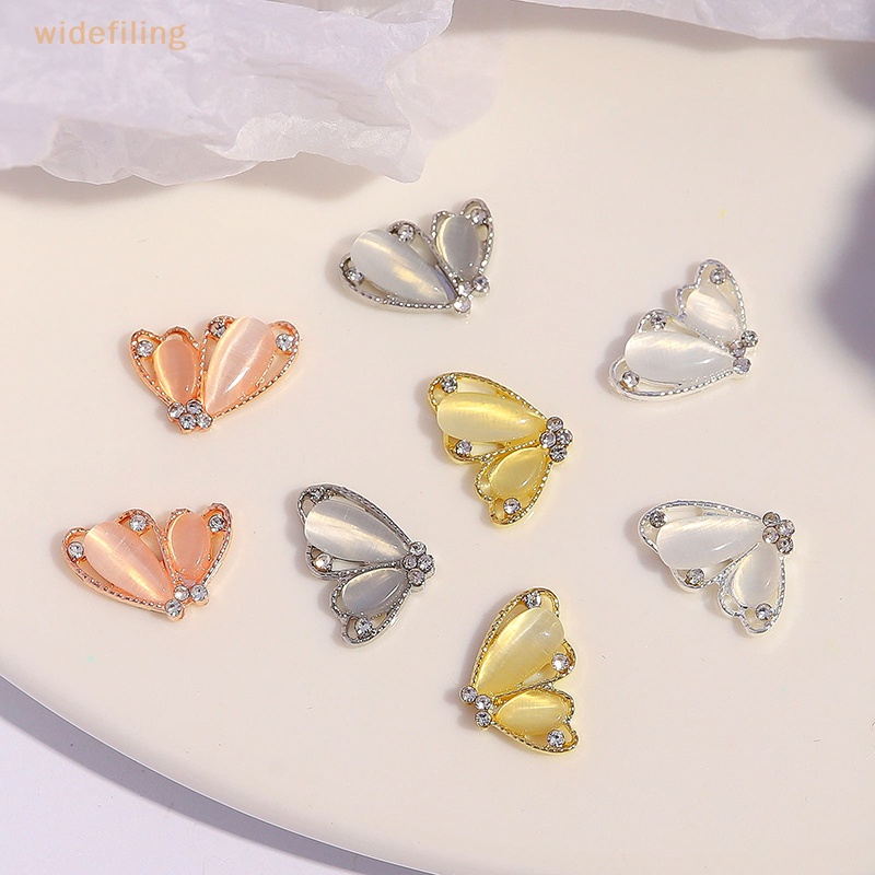 Phụ Kiện Đá Opal Hình Bướm Trang Trí Móng Tay Nghệ Thuật Thời Trang