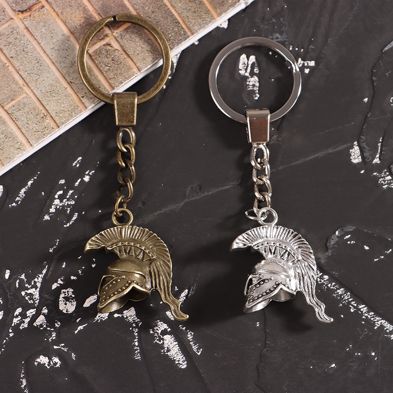 Móc Khóa Hợp Kim Hình Nón Bảo Hiểm Chiến Binh Hy Lạp Bản Rộng Sành Điệu Cho Nam