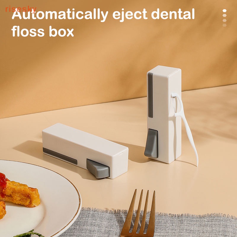 Hộp Đựng Chỉ Nha Khoa Tự Động Có Thể Tái Sử Dụng Kèm Giá Đỡ Tiện Dụng