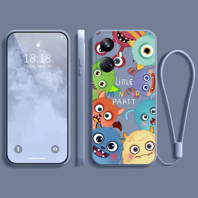 🔥🔥🔥  ốp lưng REALME 10 4G 10 pro 5G 10 pro + 10 pro plus Ốp Điện Thoại Tpu Dẻo In Hình Quái Vật Đáng Yêu Bảo Vệ Camera