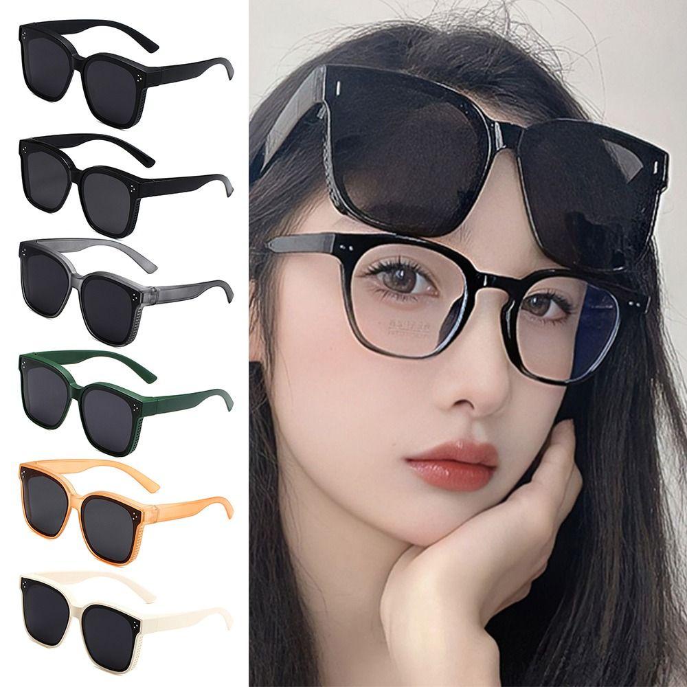 WONDER Kính Chống Nắng Phân Cực Mặt Vuông Gọng Vuông Cá Tính Cho Nam Và Nữ Y2K UV400