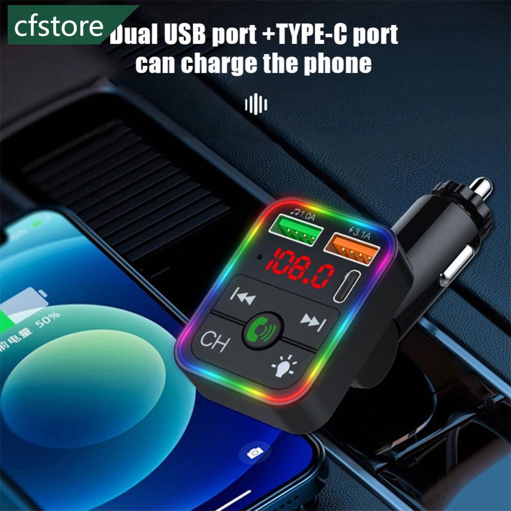 Tẩu Sạc Xe Hơi P2 F3H8 Kết Nối Bluetooth FM Và Máy Nghe Nhạc MP3 Rảnh Tay Có Đèn LED F3H8