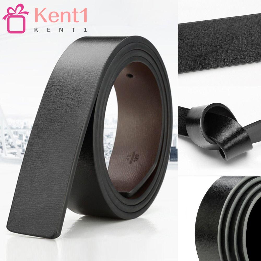 KENT1 Thắt Lưng Da Bò 3.3cm Có Lỗ Tự Làm Thủ Công