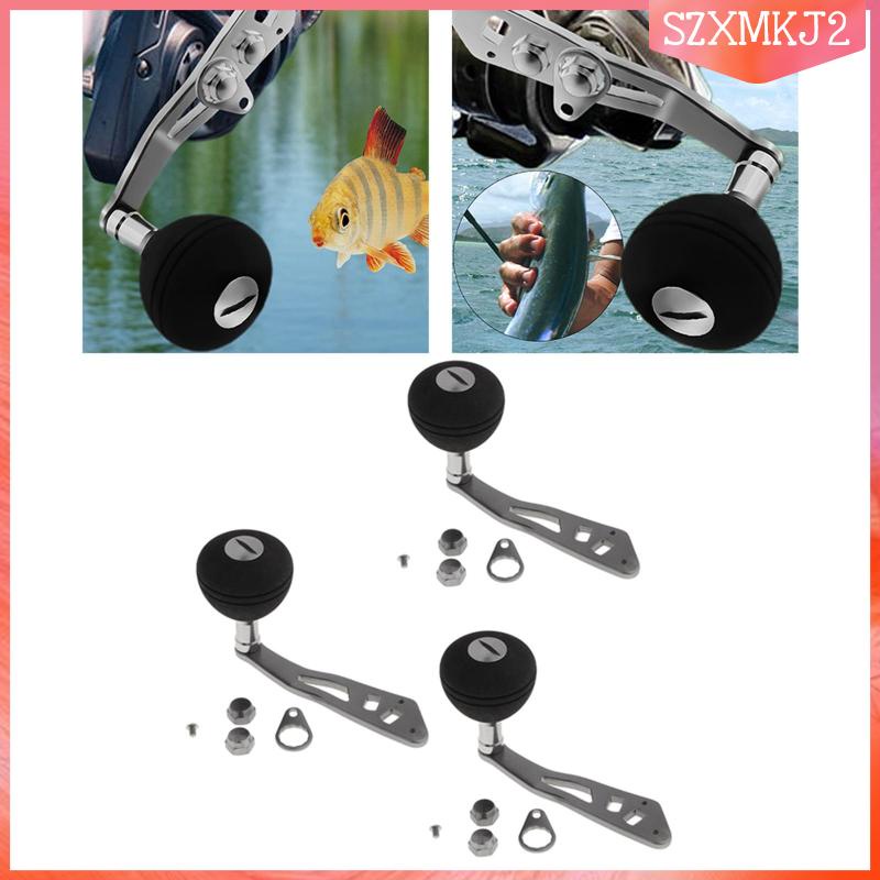 3 Nút Tay Cầm Máy Câu Cá Bằng Kim Loại EVA DIY