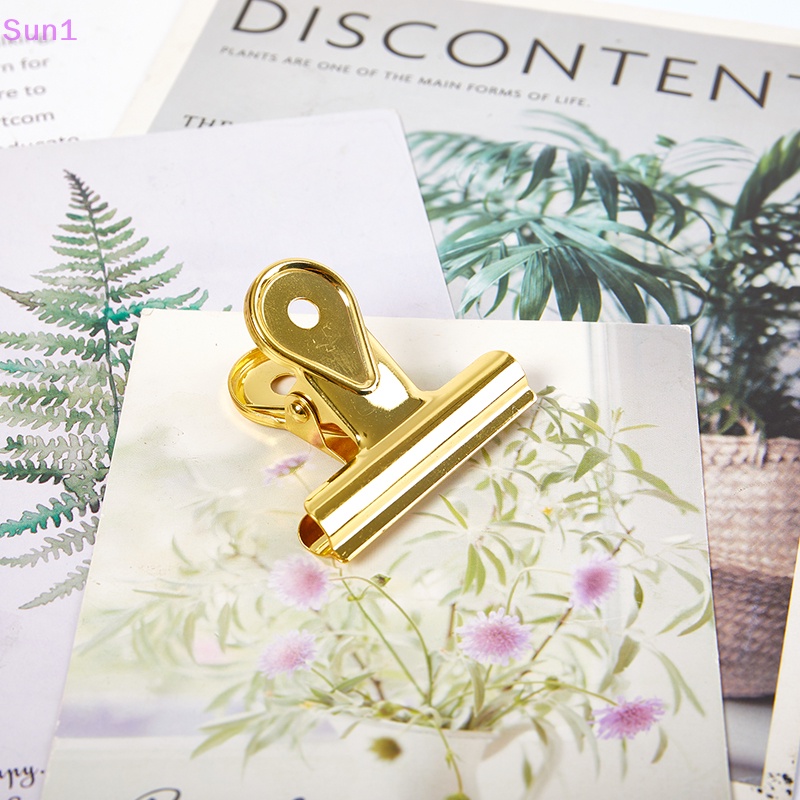 Sun1 &gt; Kẹp Tài Liệu Giấy Tờ Bằng Kim Loại Nhiều Màu Sắc Vintage Chất Lượng Cao Sắp Xếp Gọn Gàng