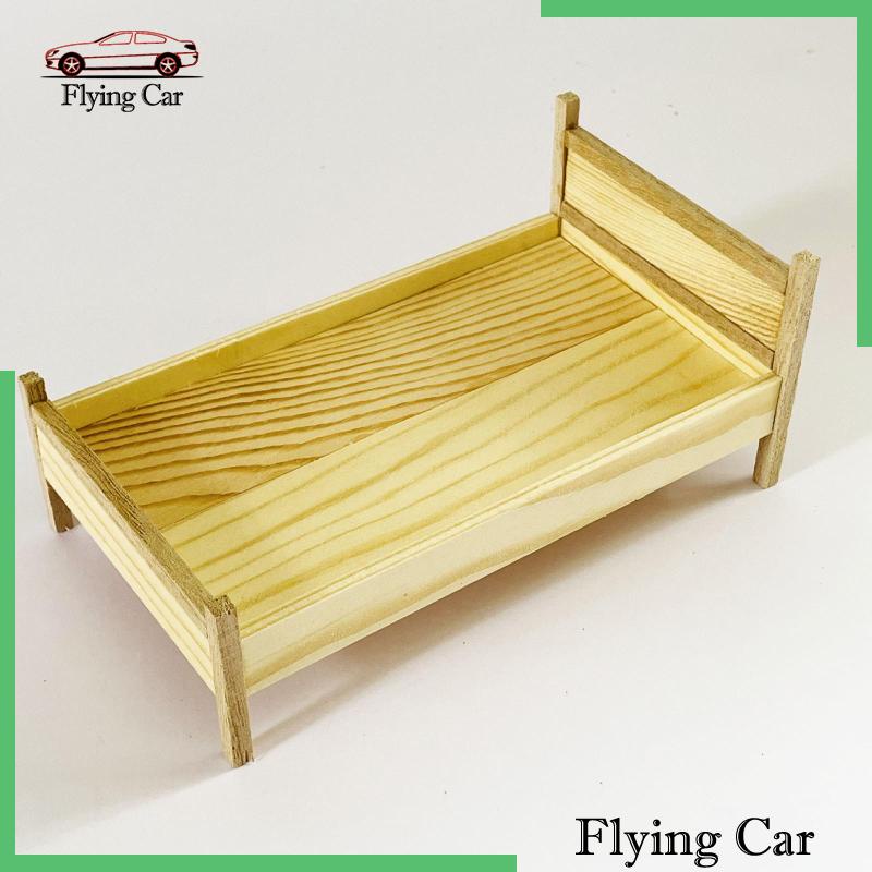 Mô Hình Giường Ngủ Mini Tỉ Lệ 1 / 12 Trang Trí Nhà Búp Bê