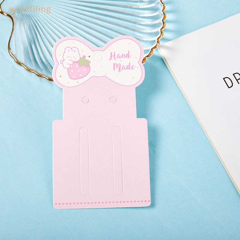 Set 50 Thẻ Giấy Hình Nơ Dễ Thương Dùng Để Trưng Bày Kẹp Tóc / Trang Sức DIY