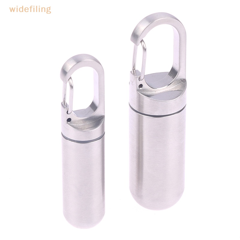 Hộp Đựng Thuốc Mini Bằng Thép Không Gỉ Chống Thấm Nước Tiện Dụng Mang Theo Du Lịch Cắm Trại