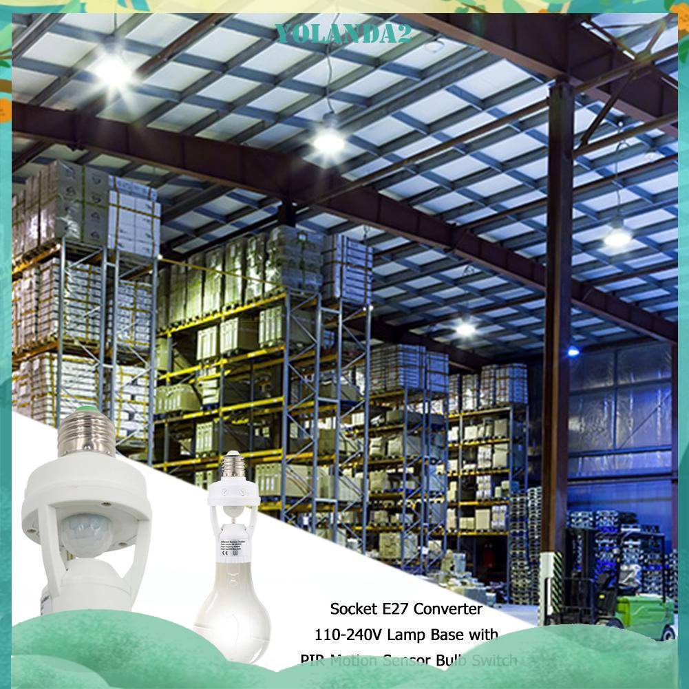 Đuôi Đèn Chuyển Đổi E27 110-240V E27 Có Cảm Biến Chuyển Động Tiện Dụng