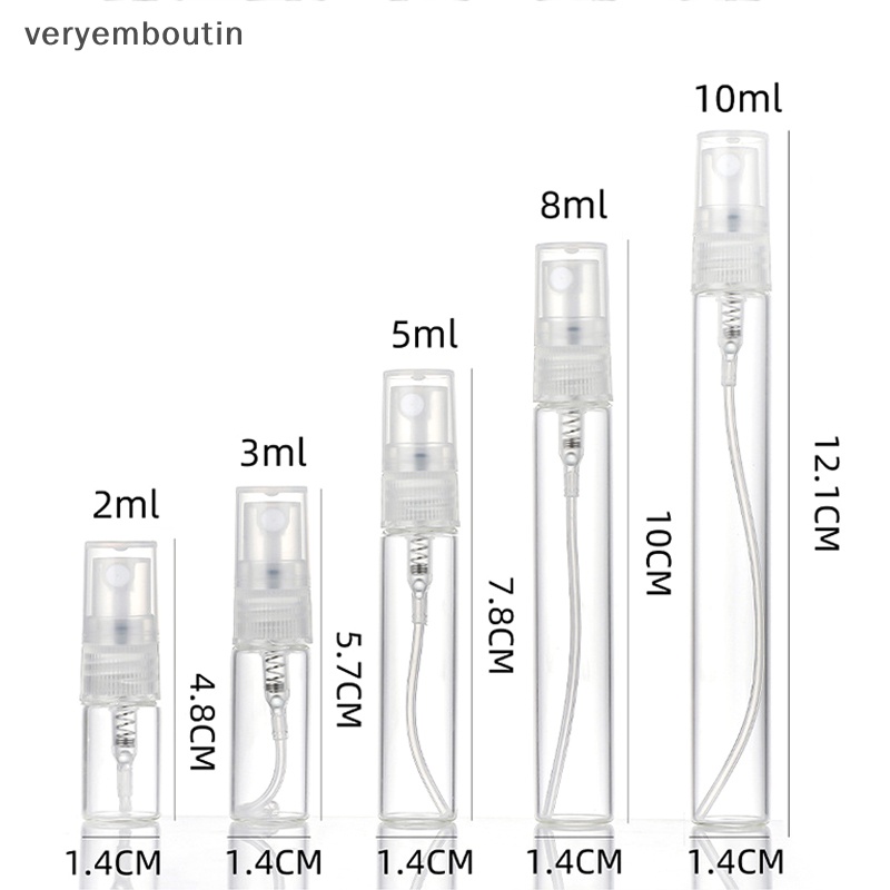 Chai Xịt Thủy Tinh 2ml 3ml 5ml 8ml10ml Tiện Dụng Mang Đi Du Lịch