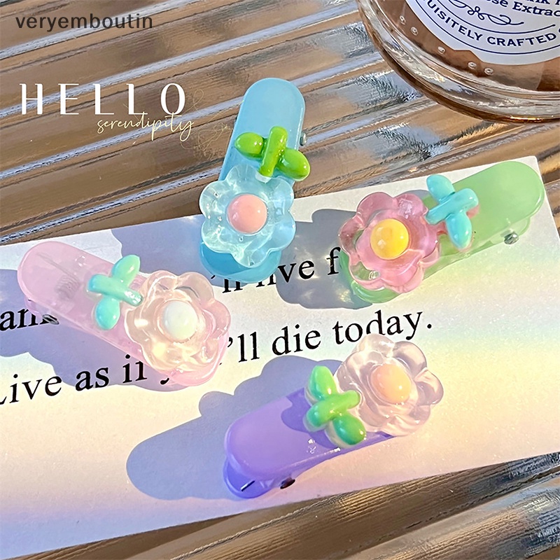 Kẹp Tóc Trang Điểm Hình Cây Kem / Trái Tim Màu Hồng Dễ Thương Sáng Tạo Dành Cho Bạn Gái n