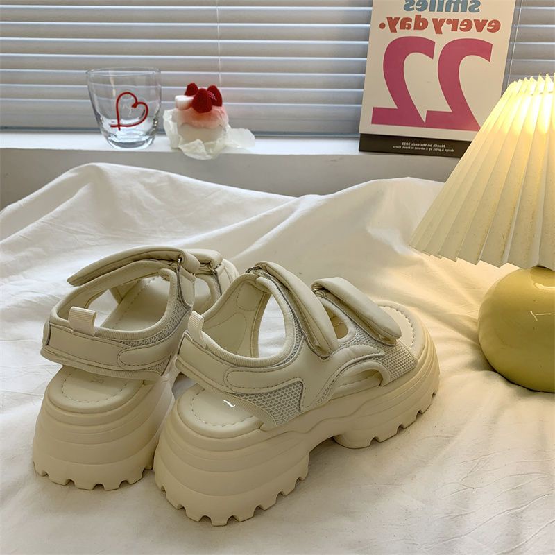 DAILOU dép sandal nữ giày sandal nữ dép đế cao đi biển Thoải Mái Xinh Xắn 27Z23070620