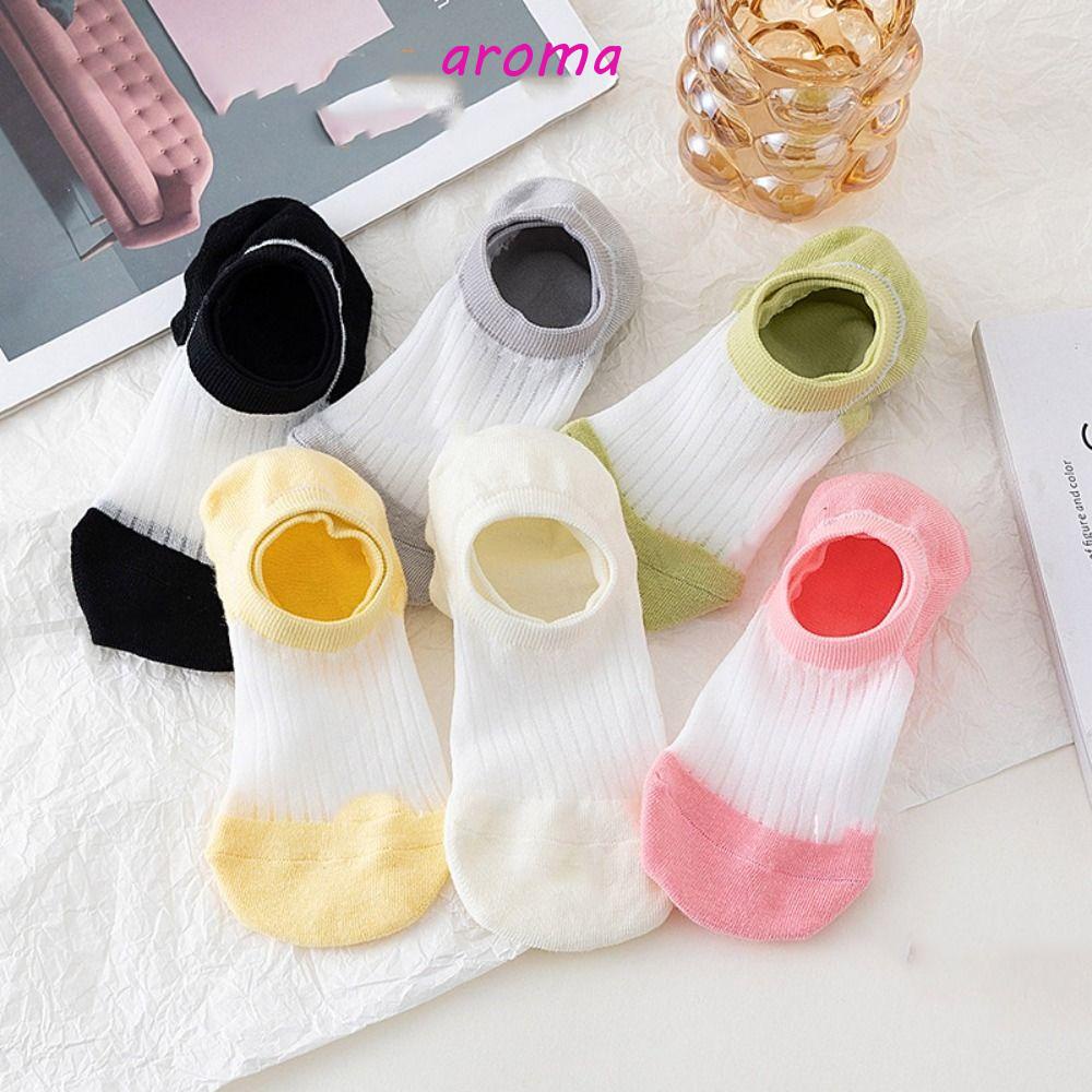 AROMA Kính Đôi Vớ Cổ Thấp Thoải Mái Dễ Thương Cho Nữ