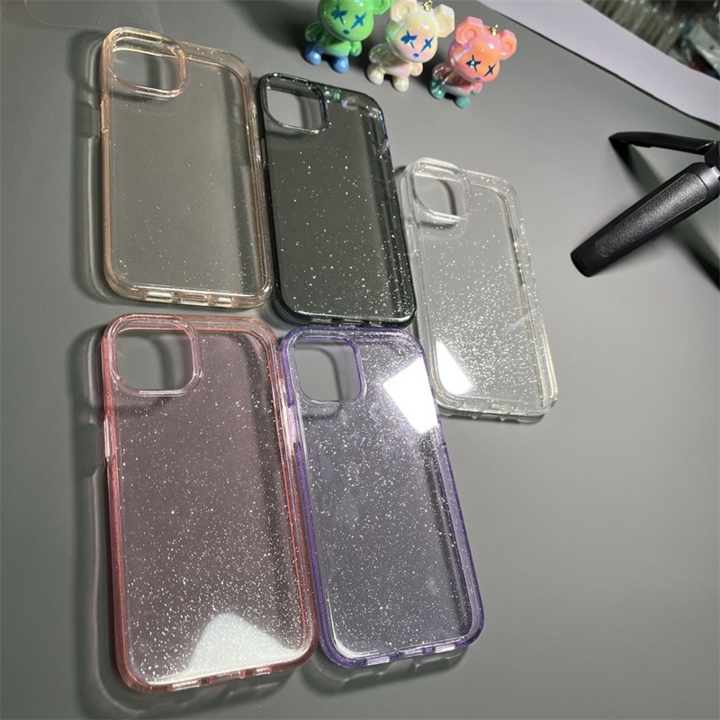 Ốp Điện Thoại Nhựa Cứng Trong Suốt Kim Tuyến Cho Iphone 14 13 12 11 Pro Max 12pro 13pro 14pro PLUS