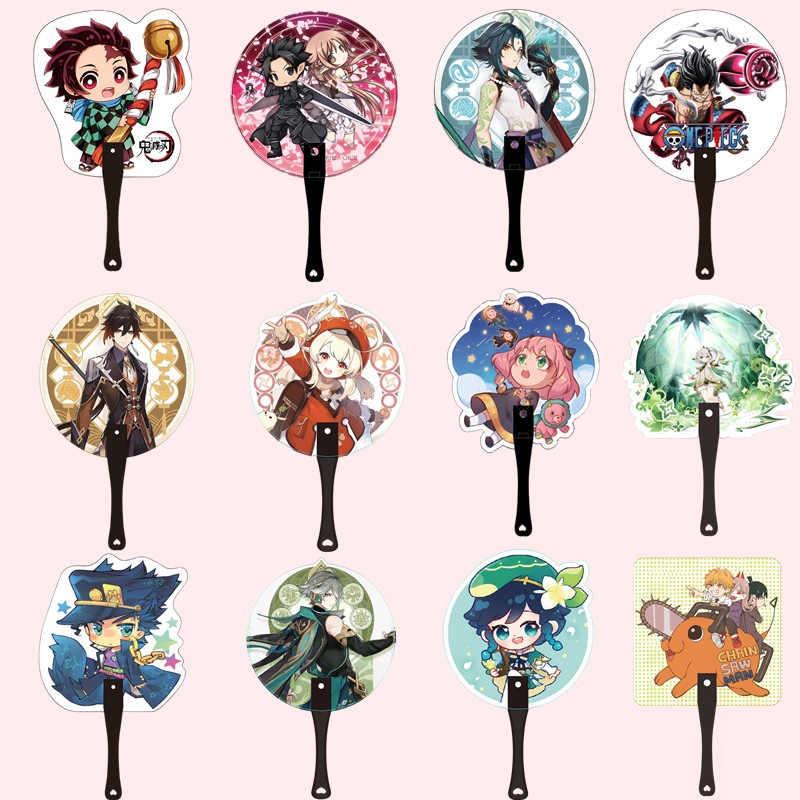 Quạt Cầm Tay 37 Kiểu Anime One Piece Dễ Thương Làm Quà Lưu Niệm Cho Bạn Bè