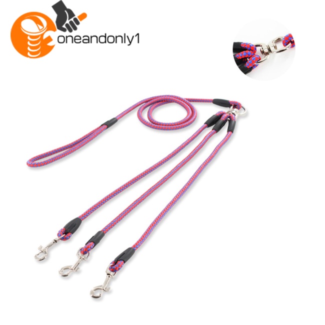 Dây Dắt Thú Cưng Đi Dạo 3 Trong 1 3 Cổng Bằng Nylon Có Tay Cầm Tiện Dụng