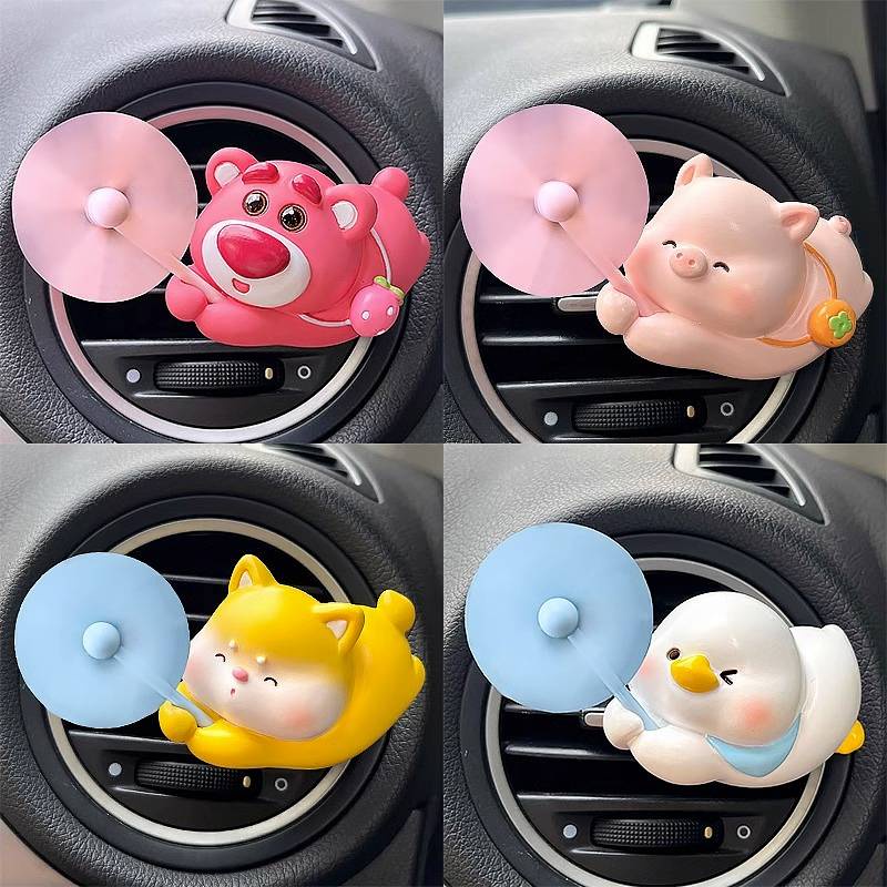 Strawberry Bear Auto Perfume Aromatherapy Car Interior Design Accessories Decoration Air Conditioner Air Outlet Decoration Supplies Female 2023 New bxpI