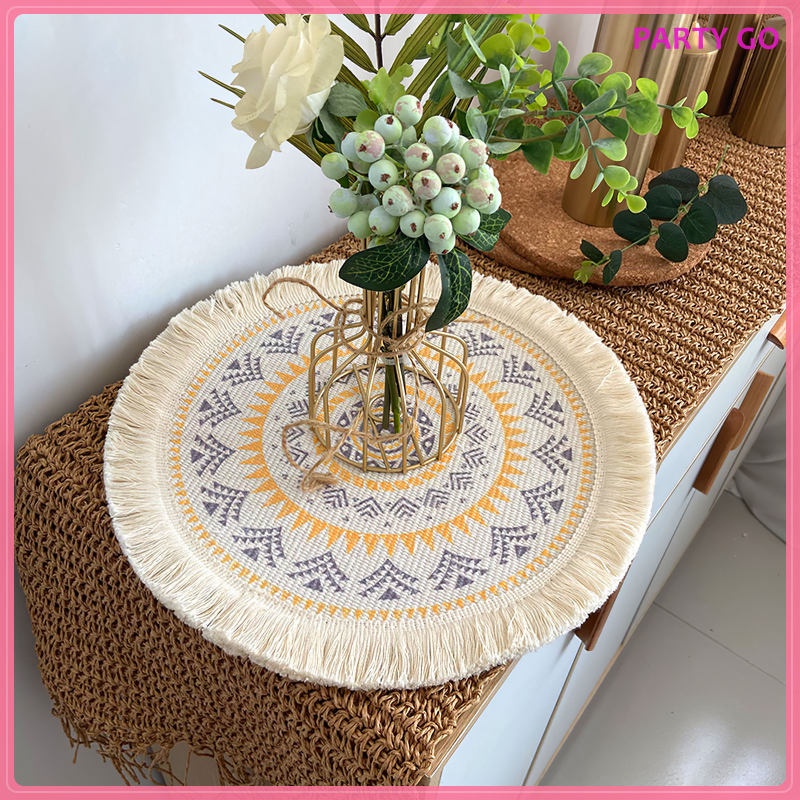 Set 4 Tấm Lót Chén Dĩa Chống Bỏng Tiện Dụng