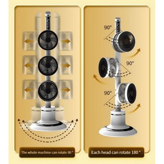 Quạt điều hòa không khí, Quạt tuần hoàn lưu thông không khí,Quạt cây KARSON 3D Cao Cấp Có Remote Điều Khiển Từ Xa